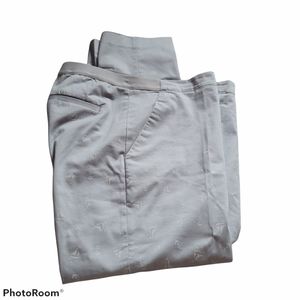 Uniqlo Pants Gray/Silver Nautical Theme Med
